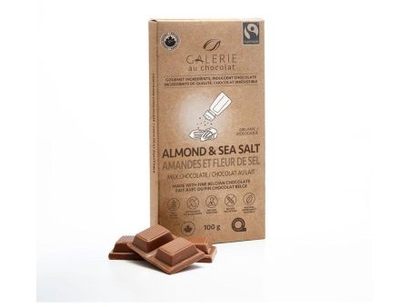 Chocolat au Lait Amandes et Fleur de Sel Biologique Discount