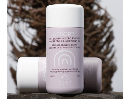 Absorb Poudre Déo & Shampoing Sec Argile de Manicouagan Sale