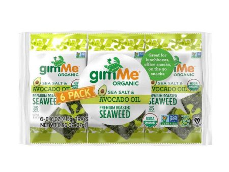 Algues Grillées Sel de Mer et Huile d Avocat Bio 6 paquets Sale