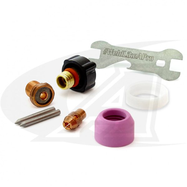 Kit Gas Lens per Torcia TIG 9 o 20 Slammed LowRider™ Arc-Zone Ugello Cortissimo solo 9,5mm per Saldatura Tubi e Spazi Stretti on Sale