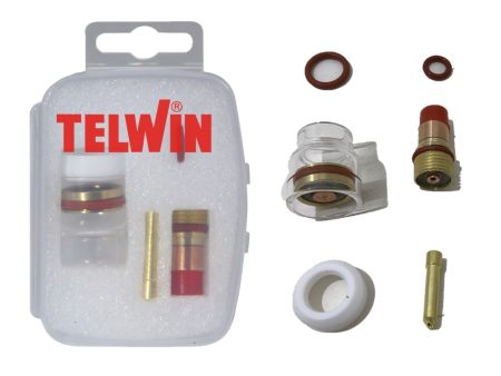 Kit gas lens Pyrex trasparente per torcia TIG modelli SR17-18-26 Ø1.6 mm 2.4mm TELWIN Online Sale