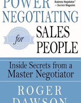 Roger Dawson: Power Negotiating for Salespeople [2019] paperback Online Sale